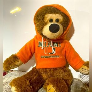 Miami Hurricanes Hoodie Bear